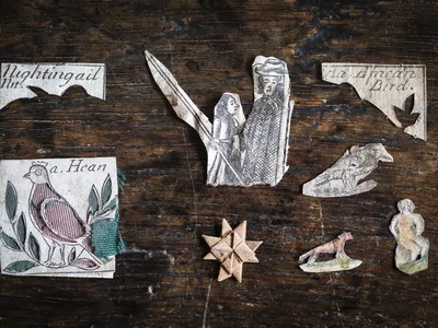 Pre-teen and teenage schoolgirls made these tiny paper cuttings in the 17th century.