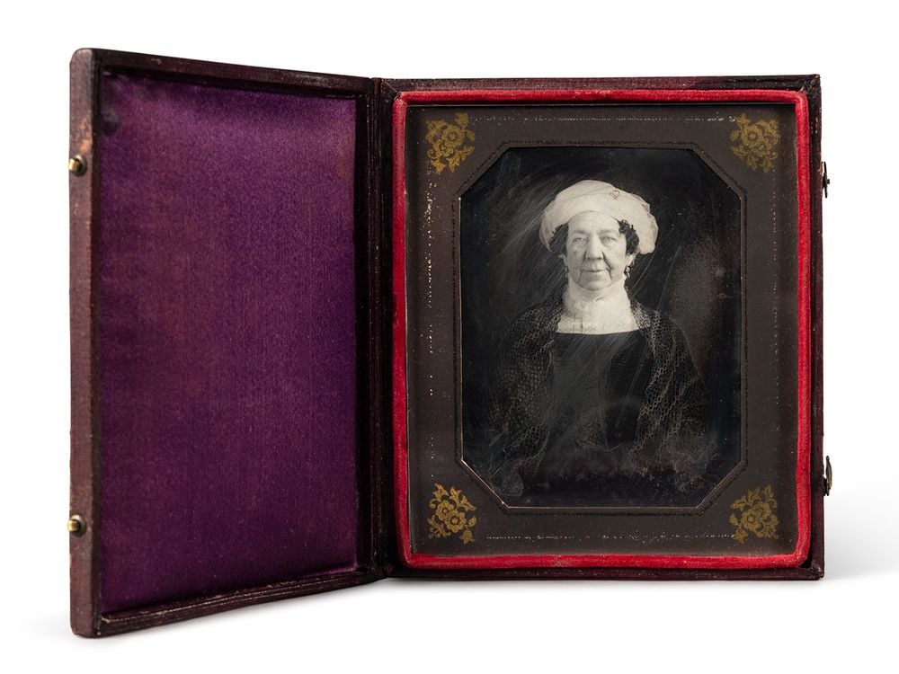 A circa 1846 portrait of Dolley Madison by John Plumbe Jr.