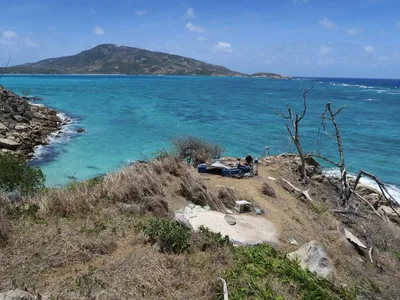 View of Jiigurru, where the pottery fragments were found