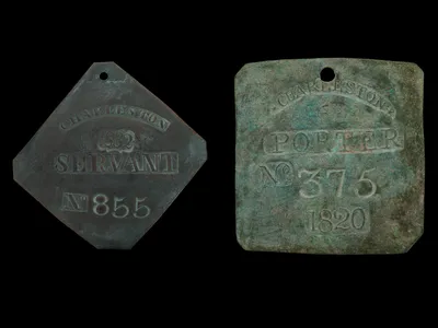 The badges identify the wearer&#39;s occupation, such as servant or porter.&nbsp;